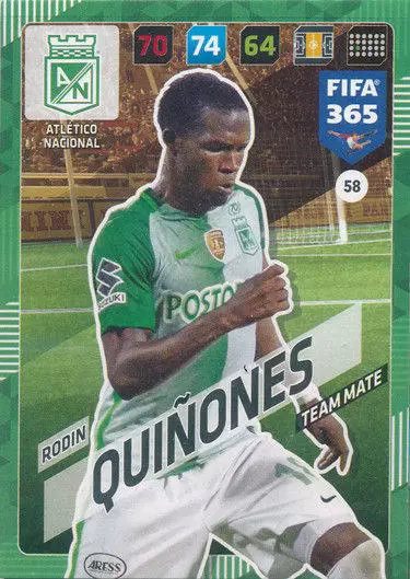 FIFA 365 : 2018 Adrenalyn XL - Rodin Quiñones - Atlético Nacional
