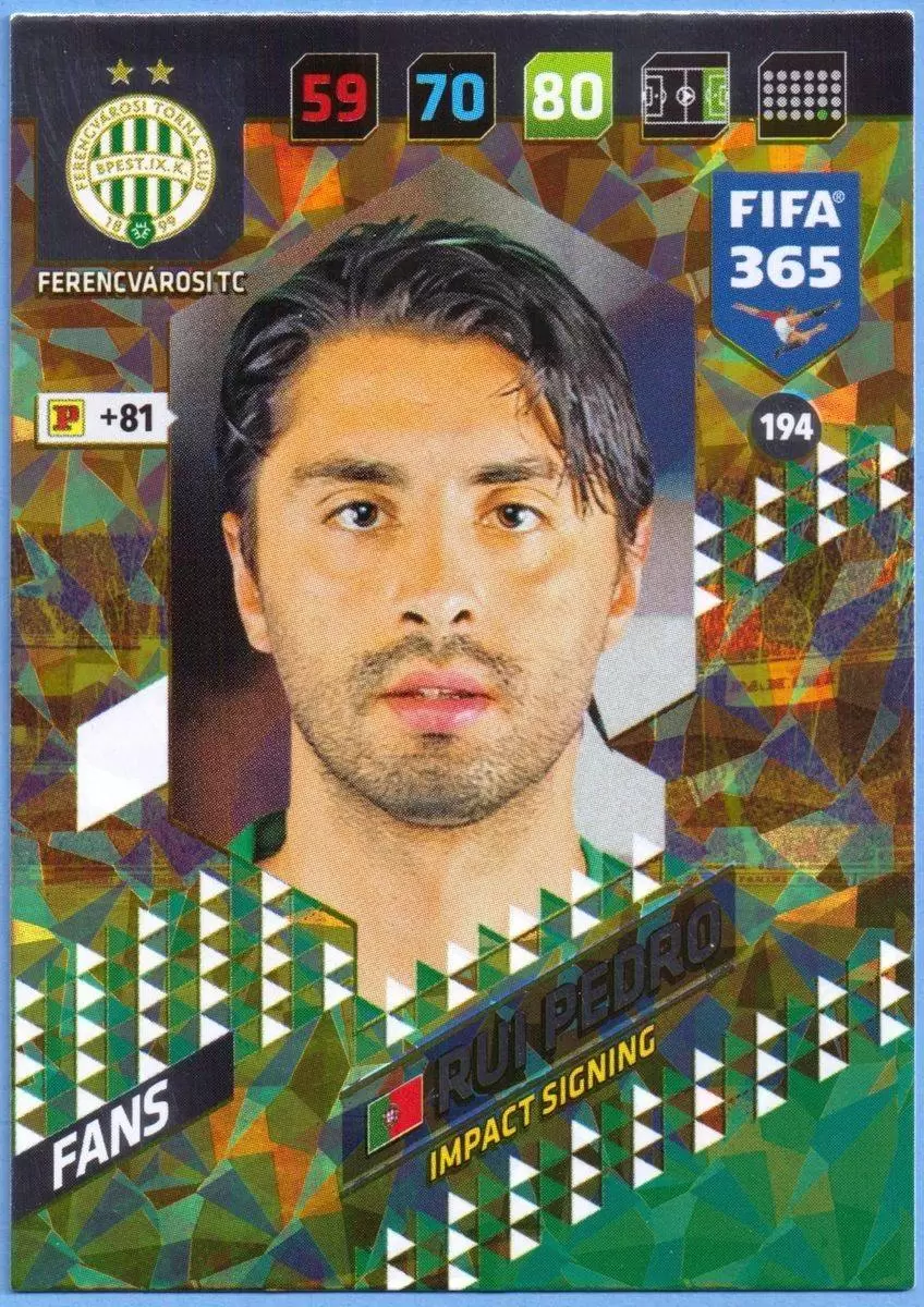 FIFA 365 : 2018 Adrenalyn XL - Rui Pedro - Ferencvárosi TC