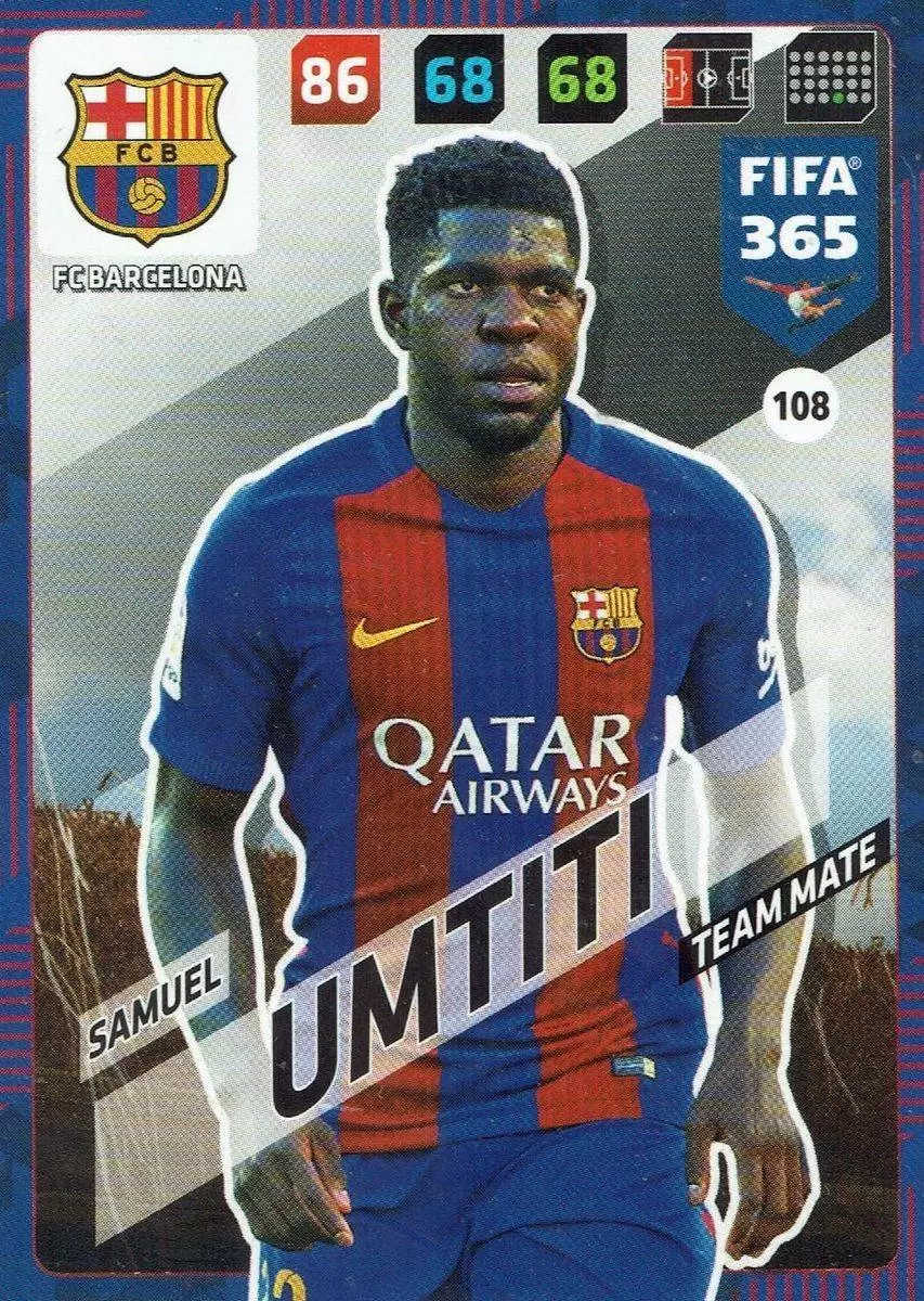 FIFA 365 : 2018 Adrenalyn XL - Samuel Umtiti - FC Barcelona