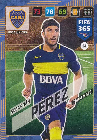 FIFA 365 : 2018 Adrenalyn XL - Sebastián Pérez - Boca Juniors