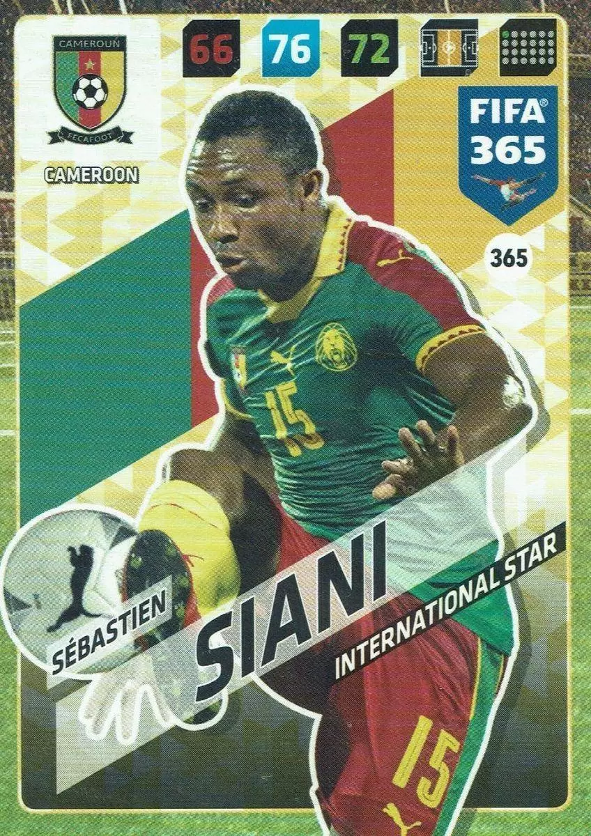 FIFA 365 : 2018 Adrenalyn XL - Sébastien Siani - Cameroon