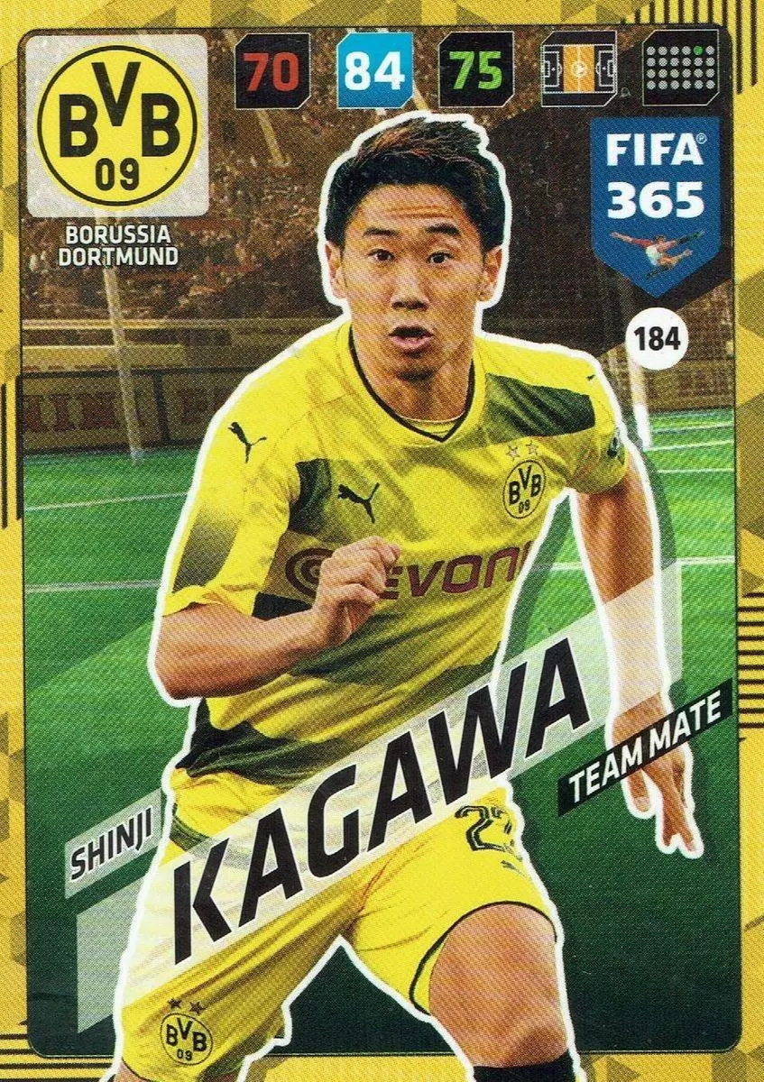 FIFA 365 : 2018 Adrenalyn XL - Shinji Kagawa - Borussia Dortmund