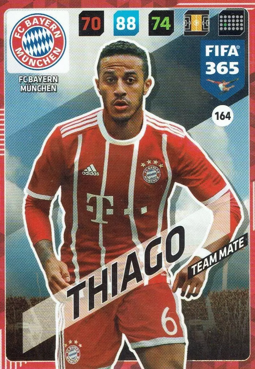 FIFA 365 : 2018 Adrenalyn XL - Thiago - FC Bayern München