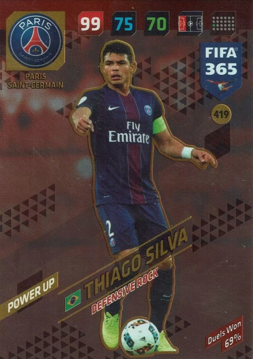 FIFA 365 : 2018 Adrenalyn XL - Thiago Silva - Paris Saint-Germain
