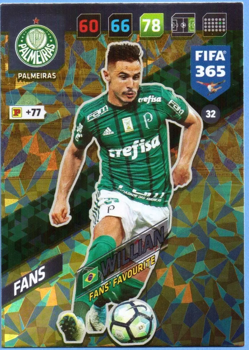 FIFA 365 : 2018 Adrenalyn XL - Willian - Palmeiras