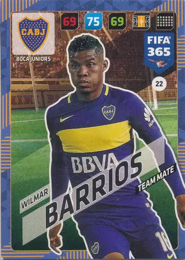 FIFA 365 : 2018 Adrenalyn XL - Wilmar Barrios - Boca Juniors