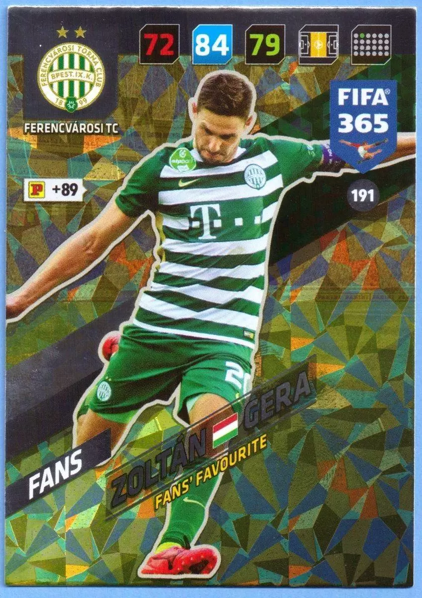 Zoltán Gera - Ferencvárosi TC - FIFA 365 : 2018 Adrenalyn XL card 191