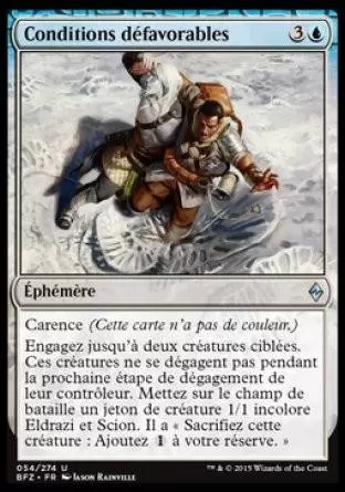 La Bataille de Zendikar - Conditions défavorables
