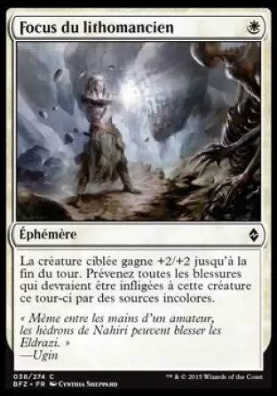 La Bataille de Zendikar - Focus du lithomancien