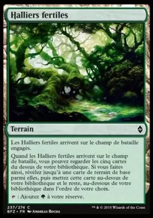 La Bataille de Zendikar - Halliers fertiles
