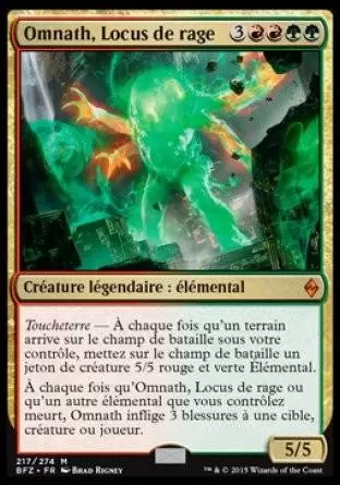 La Bataille de Zendikar - Omnath, Locus de rage