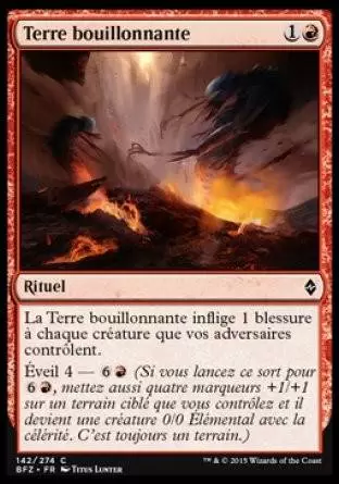 La Bataille de Zendikar - Terre bouillonnante