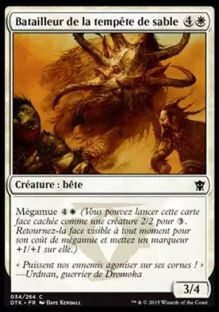 Les Dragons de Tarkir - Batailleur de la tempête de sable