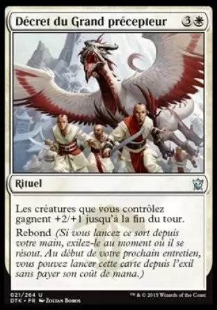 Les Dragons de Tarkir - Décret du Grand précepteur