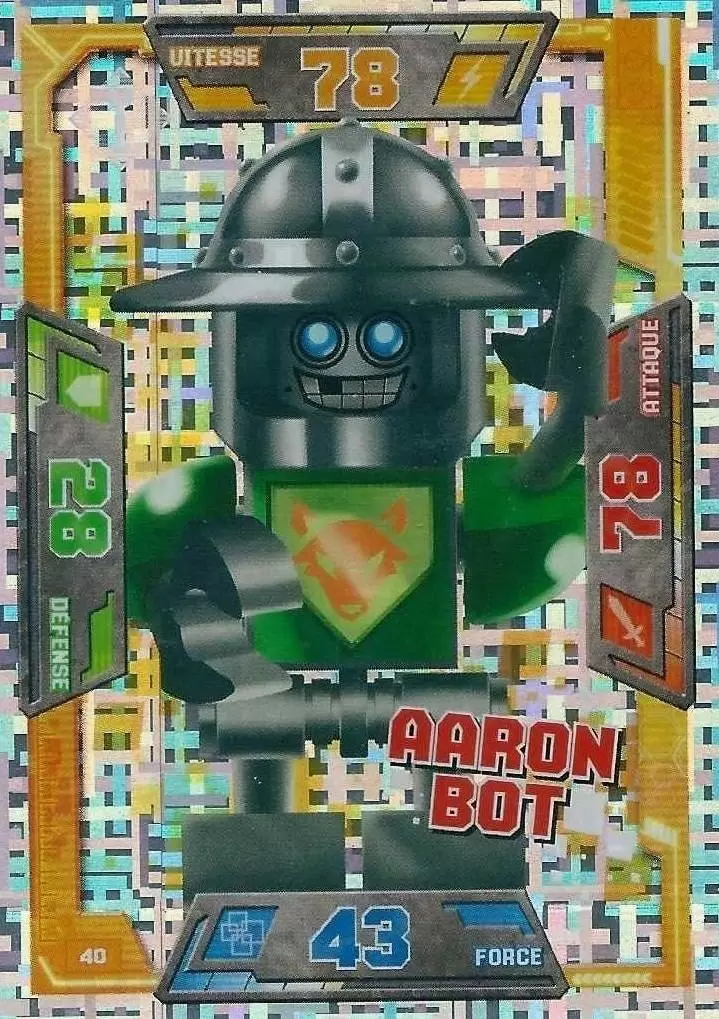 Cartes LEGO Nexo Knights - Aaron Bot