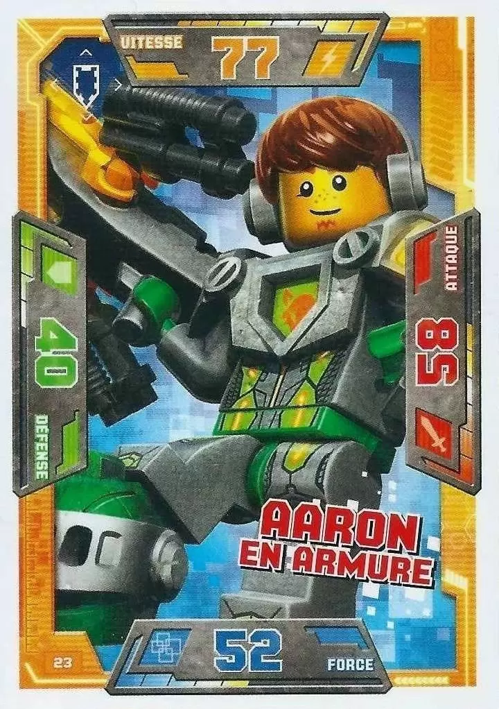 Cartes LEGO Nexo Knights - Aaron en Armure