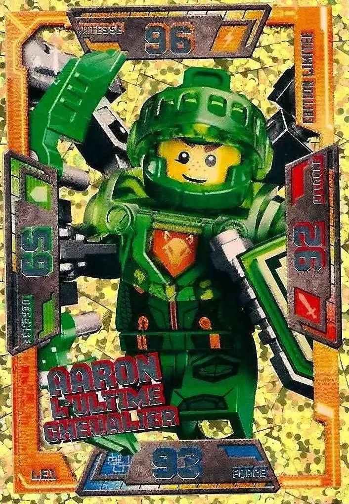 Cartes LEGO Nexo Knights - Aaron l\'Ultime Chevalier