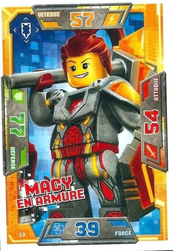 Cartes LEGO Nexo Knights - Macy en Armure