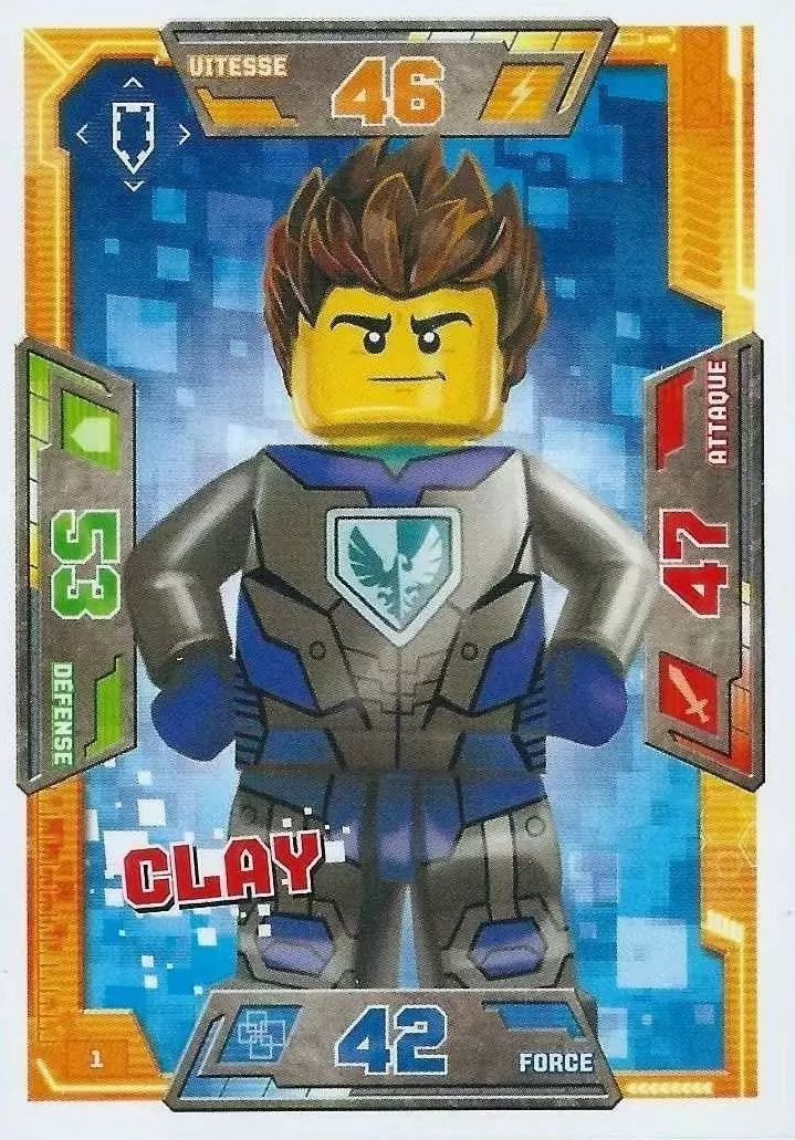 Cartes LEGO Nexo Knights - Clay
