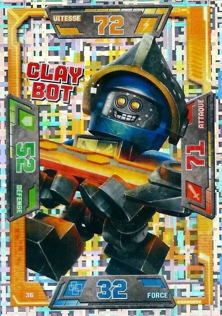 Cartes LEGO Nexo Knights - Clay Bot