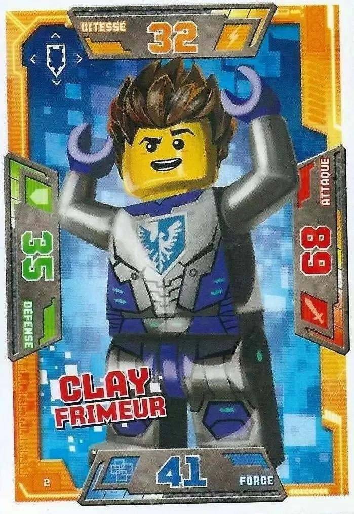 Cartes LEGO Nexo Knights - Clay Frimeur
