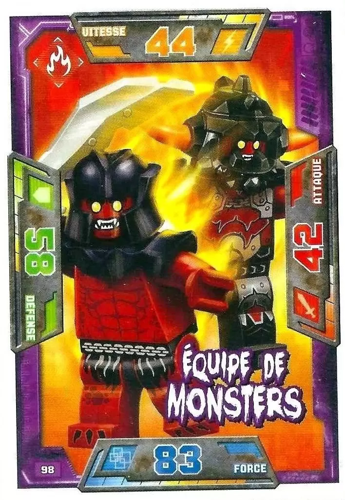 Cartes LEGO Nexo Knights - Équipe de Monsters