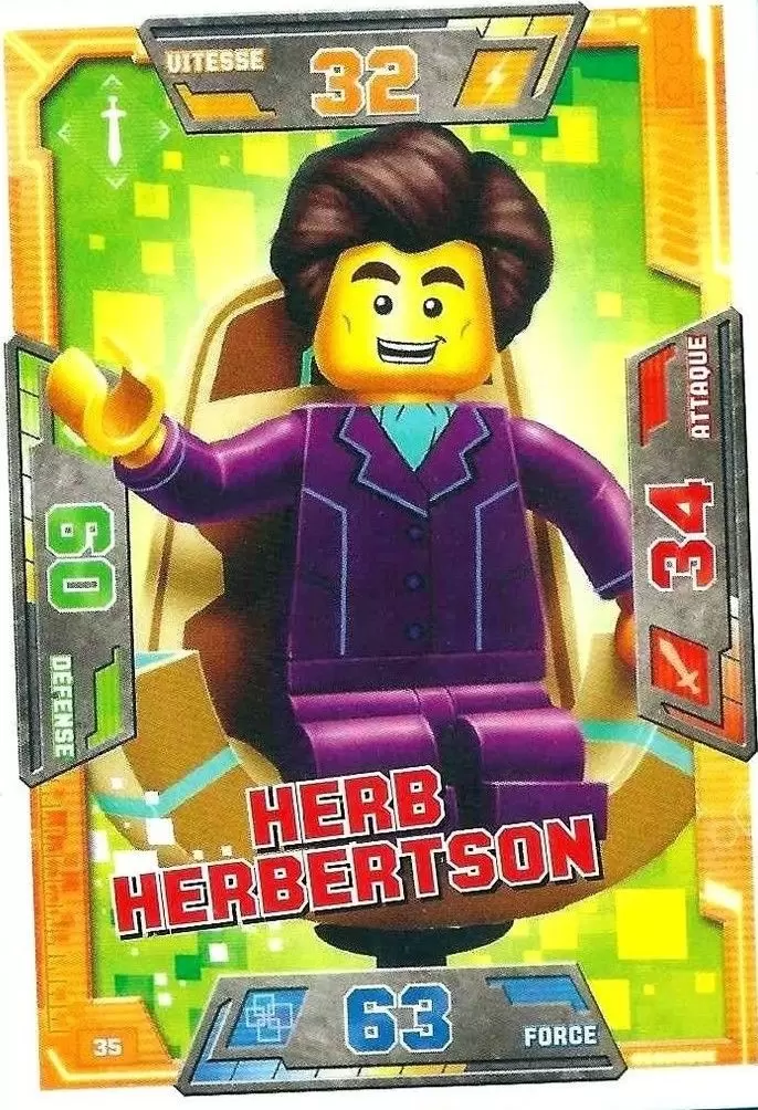 Cartes LEGO Nexo Knights - Herb Herbertson