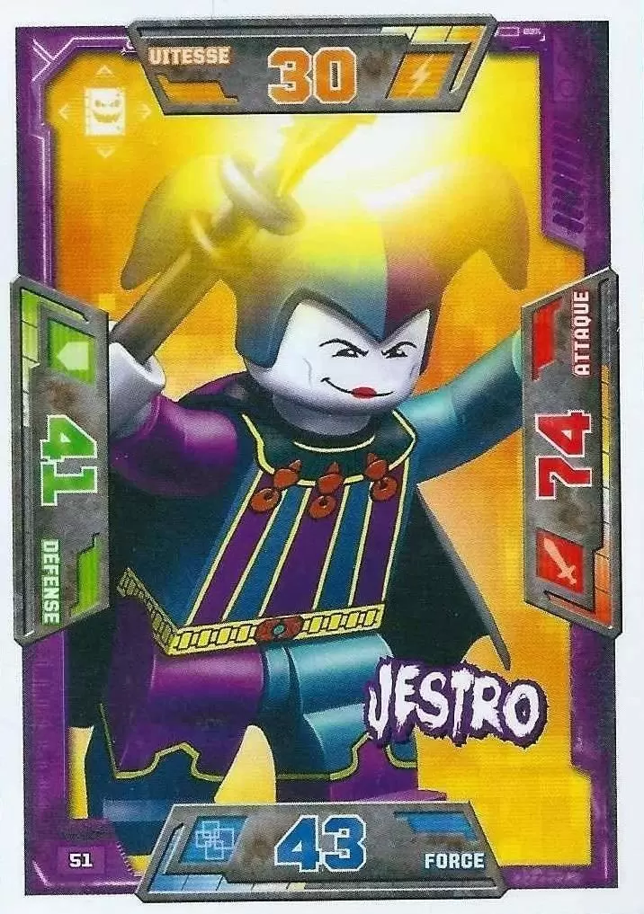 Cartes LEGO Nexo Knights - Jestro