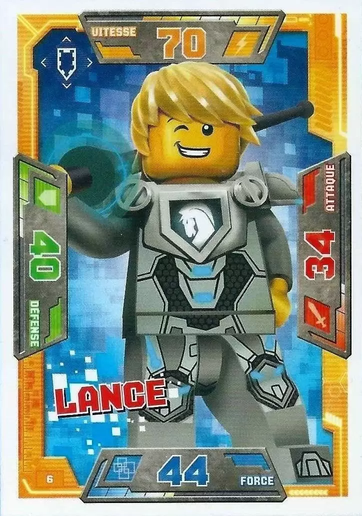 Cartes LEGO Nexo Knights - Lance