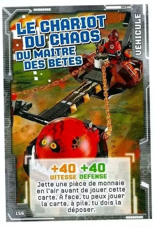 Cartes LEGO Nexo Knights - Le Chariot du Chaos du Maître des bêtes