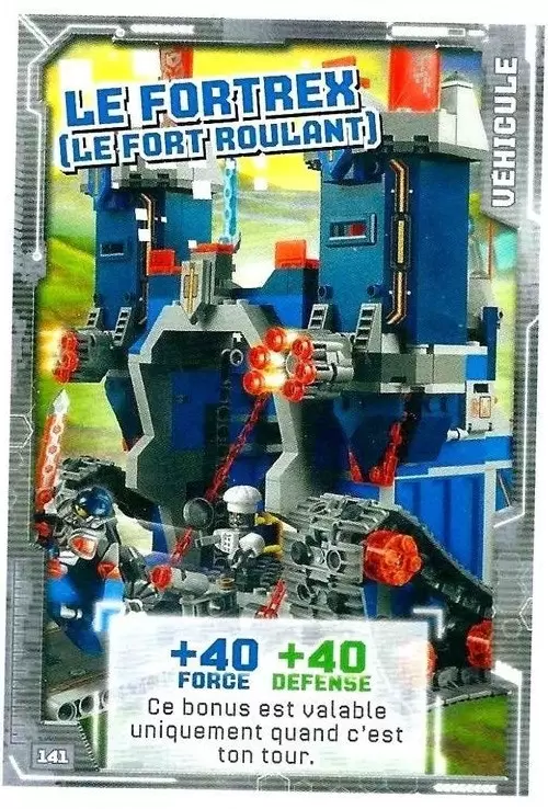 Cartes LEGO Nexo Knights - Le Fortrex (Le fort roulant)