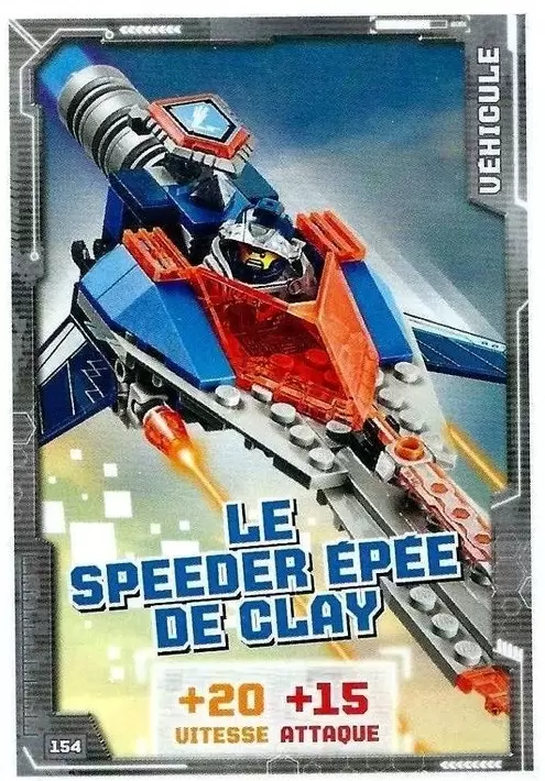 Cartes LEGO Nexo Knights - Le Speeder Épée de Clay