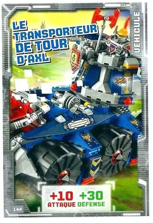Cartes LEGO Nexo Knights - Le Transporteur de Tour d\'AXL