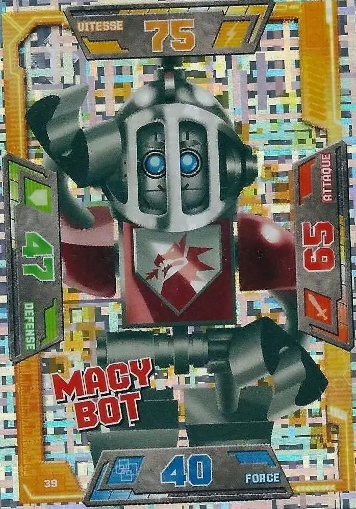 Cartes LEGO Nexo Knights - Macy Bot