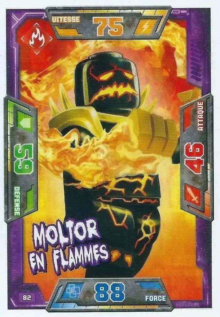 Cartes LEGO Nexo Knights - Moltor en Flammes
