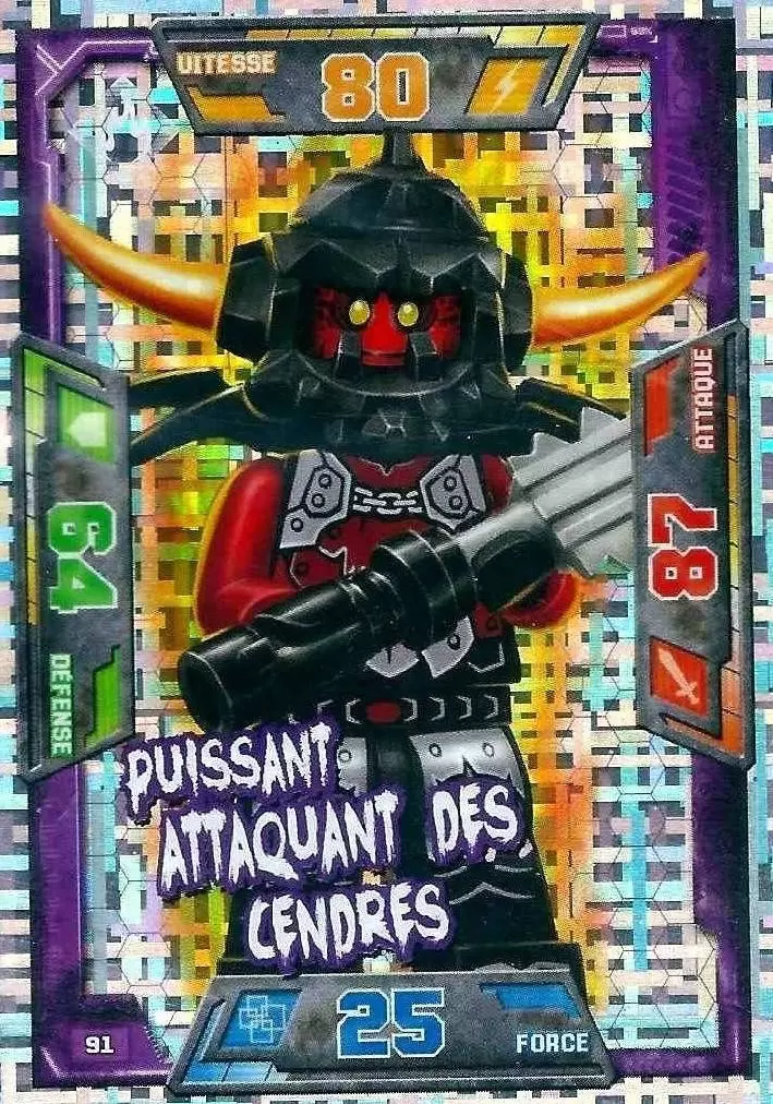 Cartes LEGO Nexo Knights - Puissant Attaquant des Cendres