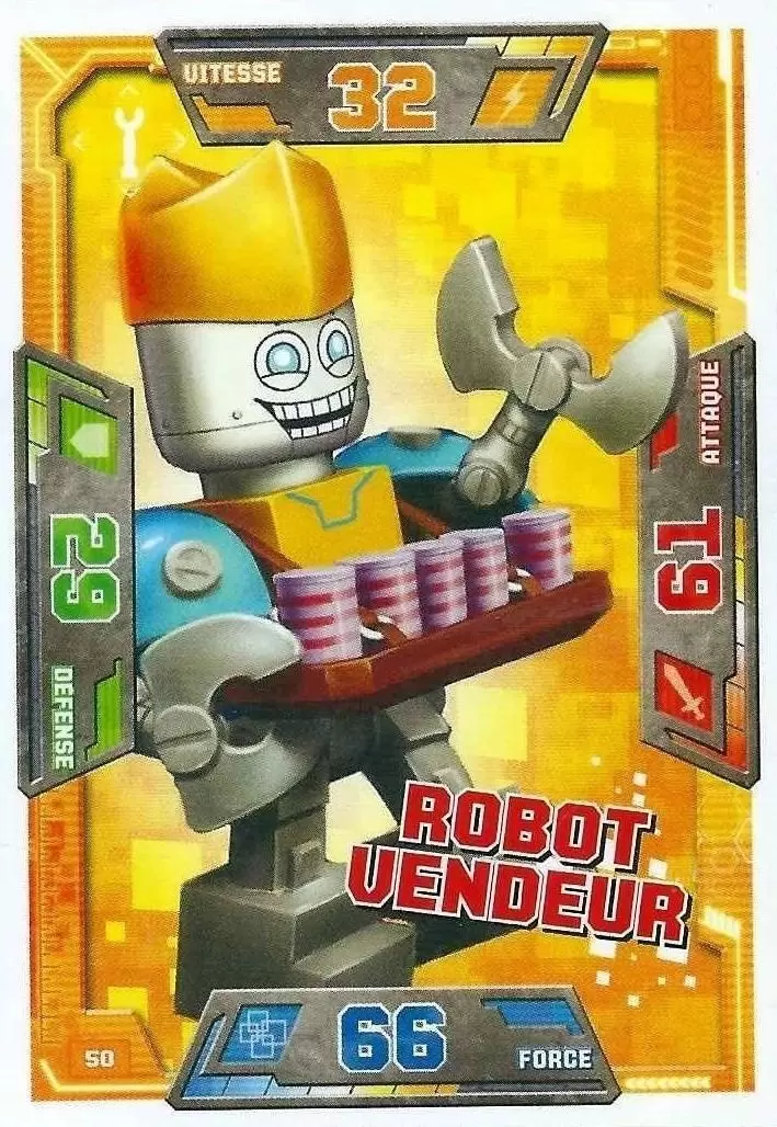 Cartes LEGO Nexo Knights - Robot Vendeur