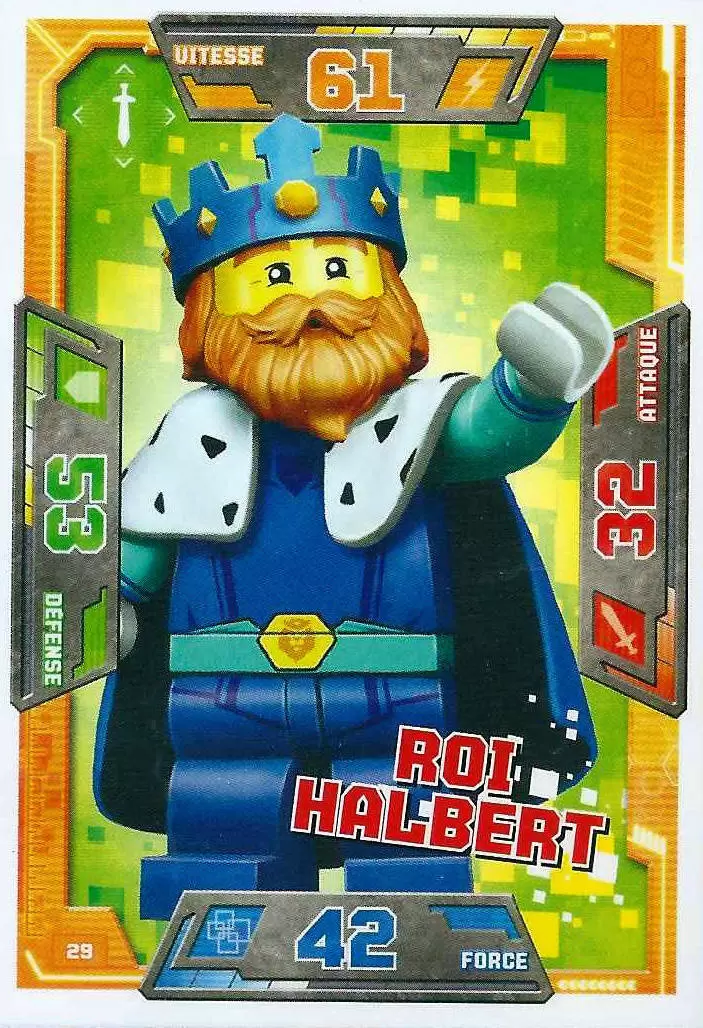 Cartes LEGO Nexo Knights - Roi Halbert