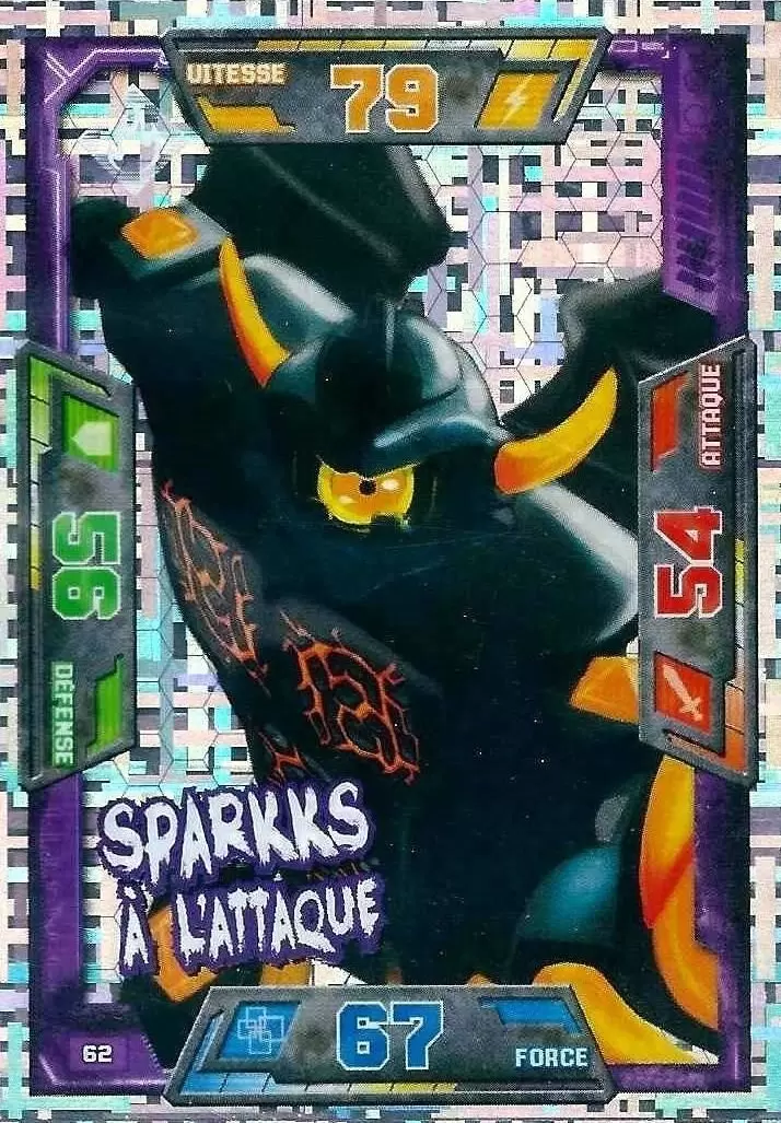 Cartes LEGO Nexo Knights - Sparkks à l\'Attaque