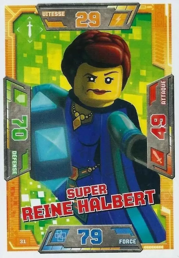 Cartes LEGO Nexo Knights - Super Reine Halbert