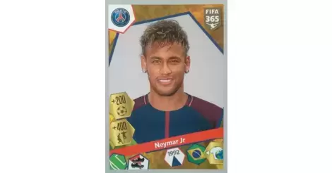 Comme neuf! PANINI FOOTBALL STICKER CARD Neymar Jr No 251 FIFA 365 2018 RARE 