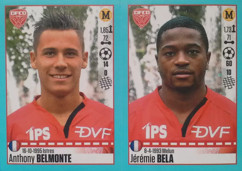Foot 2016-17 - Anthony Belmonte - Jérémie Bela - Dijon