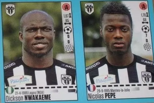 Foot 2016-17 (France) - Dickson Nwakaeme - Nicolas Pepe - Angers