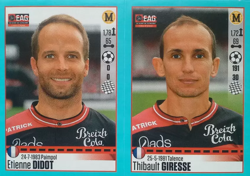 Foot 2016-17 - Etienne Didot - Thibault Giresse - Guingamp
