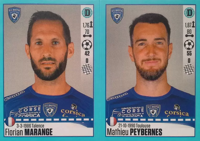 Foot 2016-17 - Florian Marange - Mathieu Peybernes - Bastia