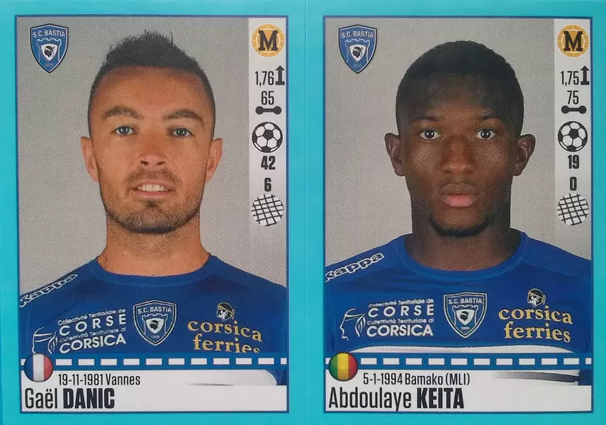 Foot 2016-17 - Gaël Danic - Abdoulaye Keita - Bastia