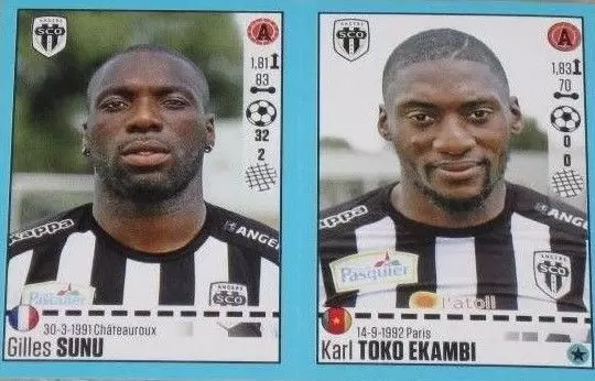 Foot 2016-17 (France) - Gilles Sunu - Karl Toko Ekambi - Angers