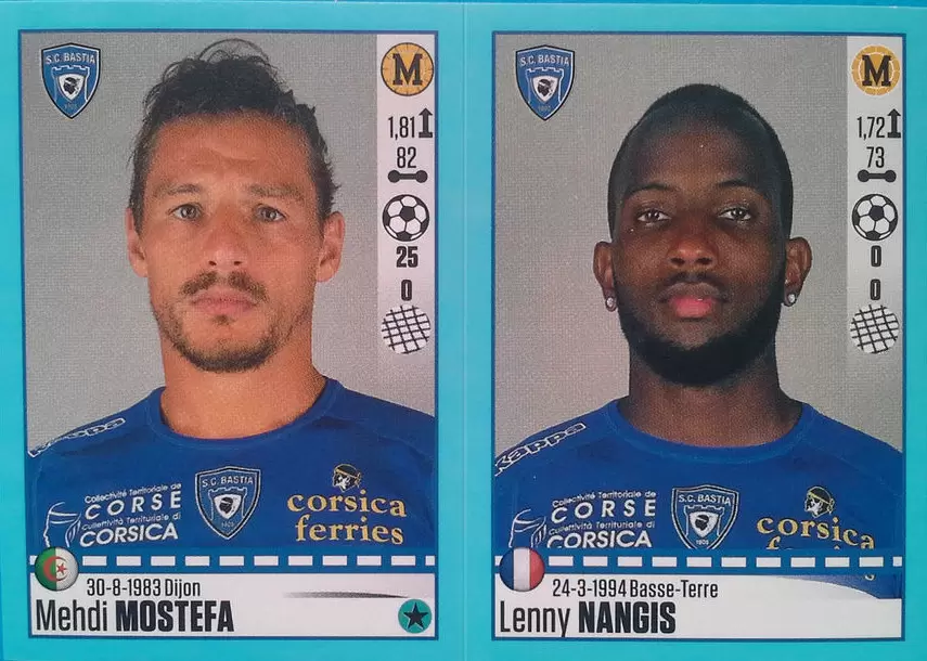 Foot 2016-17 - Mehdi Mostefa - Lenny Nangis - Bastia
