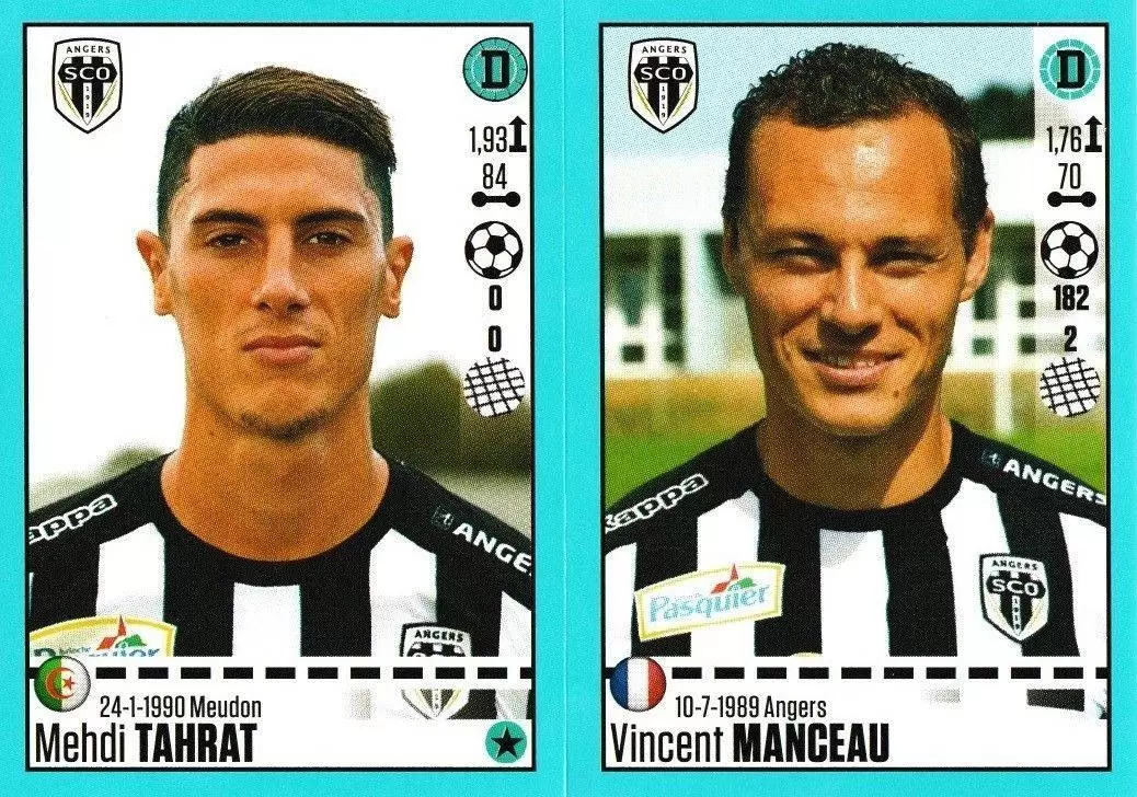Foot 2016-17 (France) - Mehdi Tahrat - Vincent Manceau - Angers