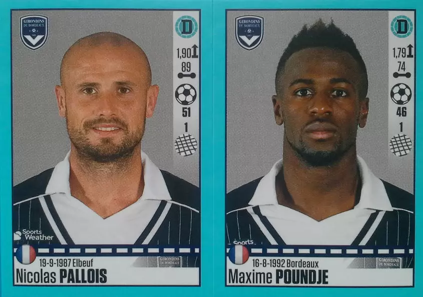 Foot 2016-17 - Nicolas Pallois - Maxime Poundje - Bordeaux
